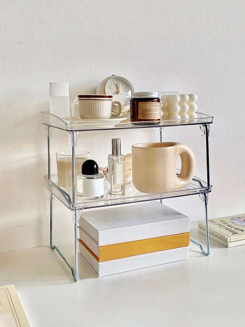 Prateleira Acrílica Dobrável   Elegância e Funcionalidade para Todos os Ambientes