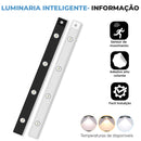 ( COMPRE 1 LEVE 2 ) Luminária LED Fina  Com Sensor de Presença Recarregável