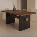 Wabi Sabi Antigo Cadeiras de Mesa de Jantar de Madeira maciça Casa Grande Placa Retangular Retro Sala de estar Mesa de Chá Móveis