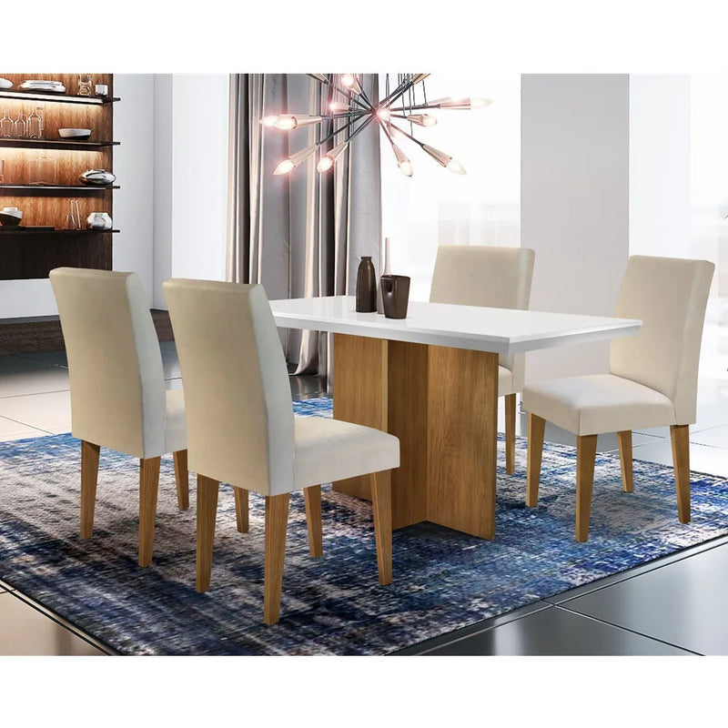 Mesa para Sala de Jantar OlÃ­mpia 120cm em MDF Rufato