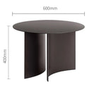 Mesa de Café Redonda em Metal – Elegância Industrial Italiana