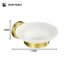 Conjunto de Acessórios de Banheiro em Ouro Escovado - Elegância e Funcionalidade