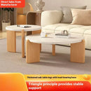 Casa pequeno apartamento redondo mesa de centro sala estar simples canto moderno mesa homestay luz luxo venda quente