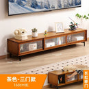 Gabinete de TV Luxo Moderno em Bambu - Elegância Compacta