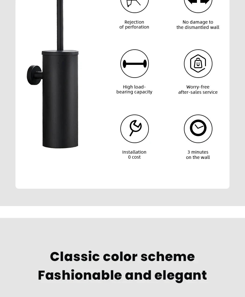 Suporte de escova sanitária Milan