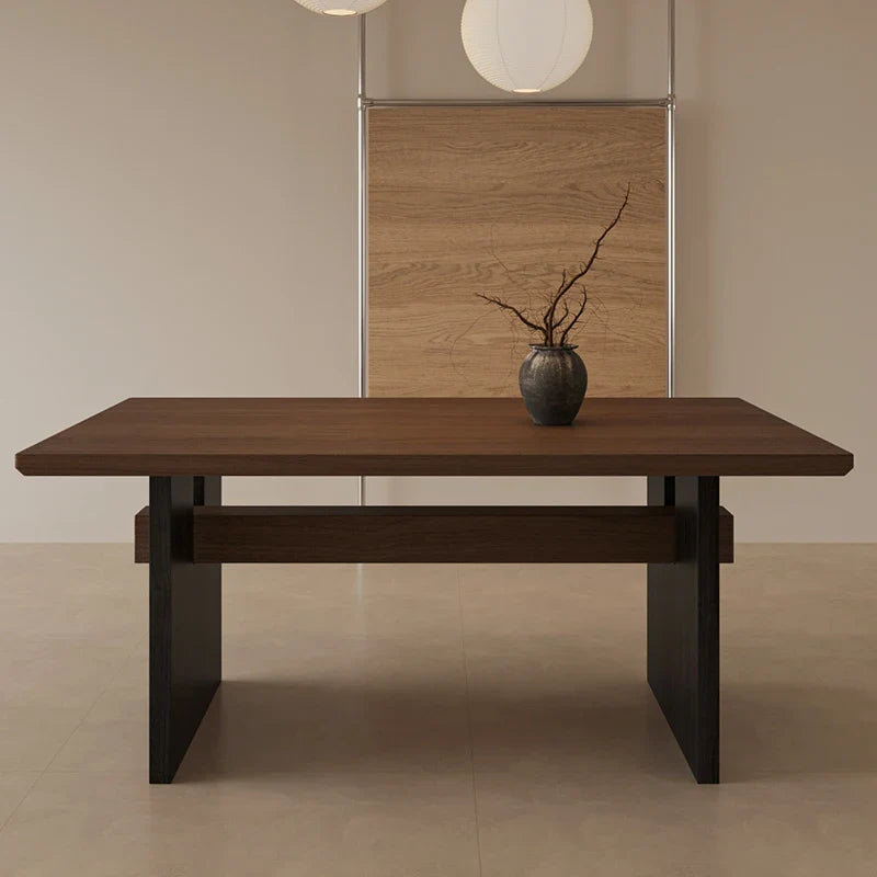 Wabi Sabi Antigo Cadeiras de Mesa de Jantar de Madeira maciça Casa Grande Placa Retangular Retro Sala de estar Mesa de Chá Móveis