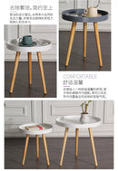 Mesas de café móveis nórdicas pequenas, mesa de canto lateral do sofá, montagem de mesa redonda, sala moderna, varanda, sala ao vivo, quarto, pequeno