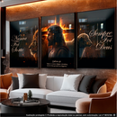 Quadro Decorativos Fé Jesus Leão Ovelha