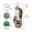 Espelho Adesivo 90x40 Elegante