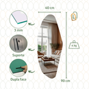 Espelho Adesivo 90x40 Elegante