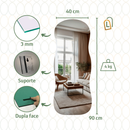 Espelho Adesivo 90x40 Elegante