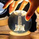 Luminária Bola de Cristal 3D Bíblia