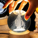 Luminária Bola de Cristal 3D Bíblia