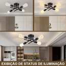 Lustre Led Moderno 4/6 Lampadas
