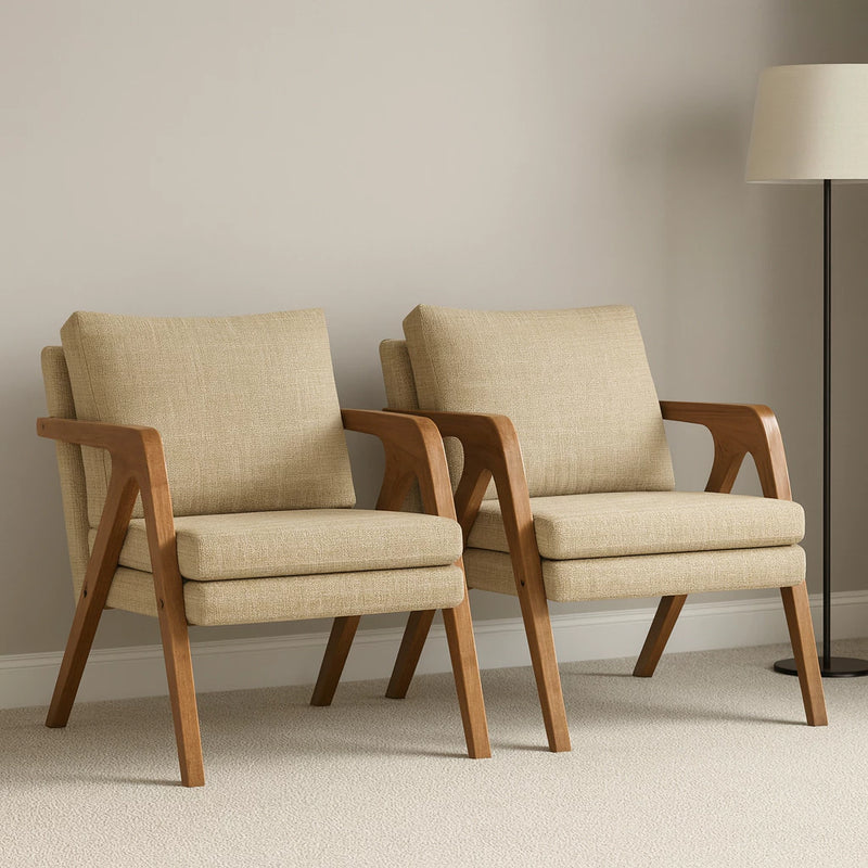 Poltronas Decorativas Linho - Monalisa