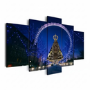 Quadro Decorativo Nossa Senhora Aparecida Kit 5 Peças