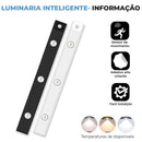 ( COMPRE 1 LEVE 2 ) Luminária LED Fina  Com Sensor de Presença Recarregável