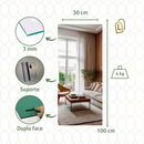 Espelho Adesivo 90x40 Elegante