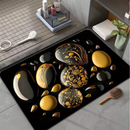 Tapetes 5D De Secagem Rápida Em Microfibra Antiderrapante (58x38CM)