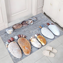 Tapetes 5D De Secagem Rápida Em Microfibra Antiderrapante (58x38CM)