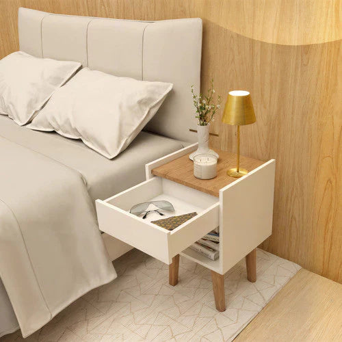 Mesinha De Cabeceira Retrô Luxo Mdp 36x50 Cm